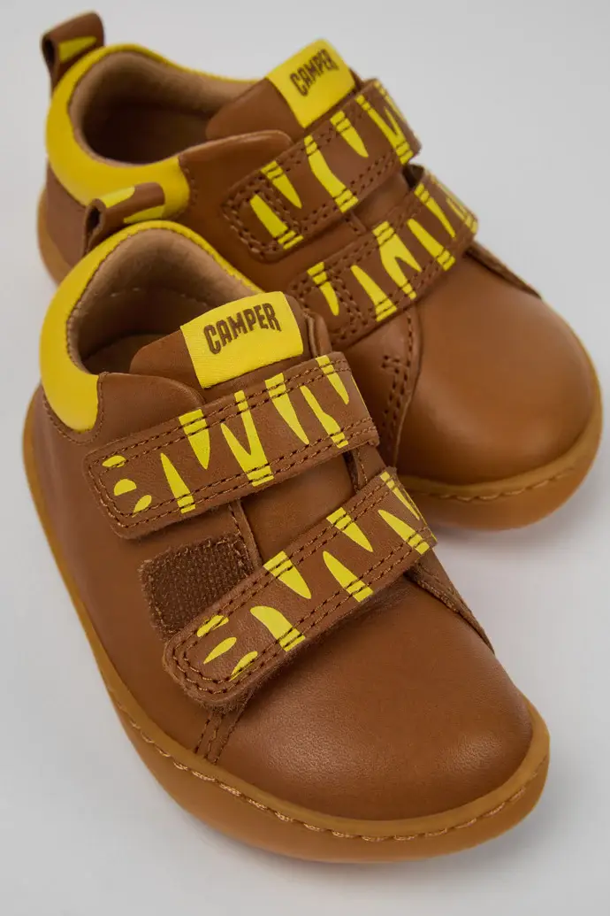 Camper Kids Sneakers marrone per bambini miniatura 3