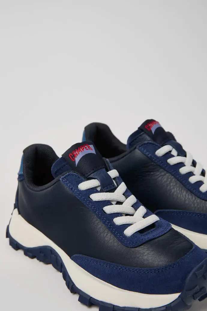 Camper Kids Sneakers blu in pelle per bambini miniatura 3