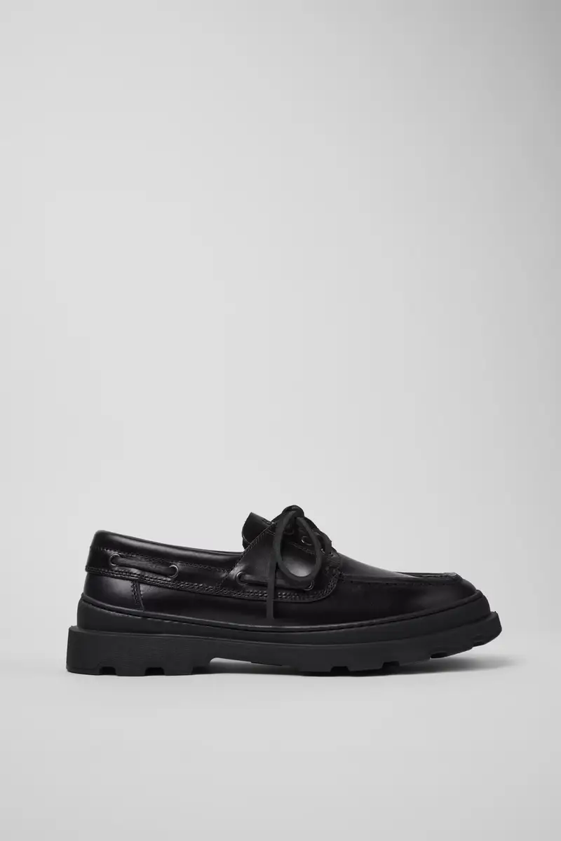 Mocassino brutus+ in pelle nero