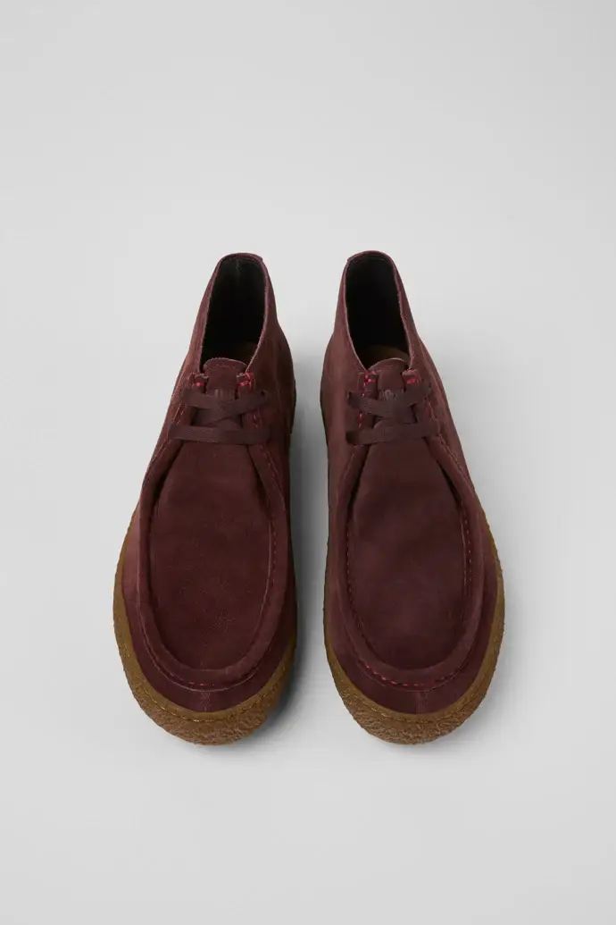 Camper Sneakers marroni in pelle miniatura 2