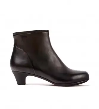 per donna 46232-036 Stivaletti bassi in pelle nera Helena (38), Nero, Basso, 3 a 5cm, Cerniera, Casual