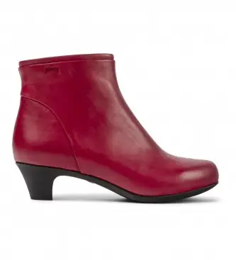 per donna 46232-040 Stivaletti Helena in pelle con orlo rosso (39), 3 a 5cm, Cerniera, Casual