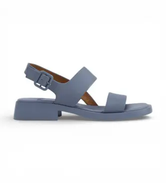 per donna K201486-018 Sandali in pelle blu Dana (37), Basso, 1 a 3 cm, Fibbia, Casual