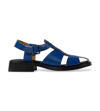 per donna K201489-011 Sandali in pelle blu navy Dana (36), 1 a 3 cm, Fibbia, Casual
