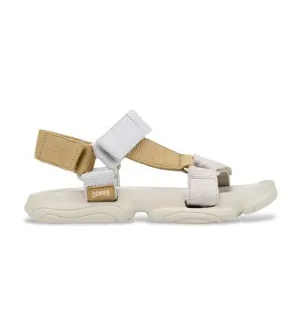per donna K201794-007 Sandali Karst Sandal color bianco sporco (35), Basso, Velcro, Casual, Poliestere riciclato