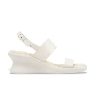 per donna K201915-002 Sandali Louise in pelle bianca (36), Bianco, 3 a 5cm, Fibbia, Casual Naturale