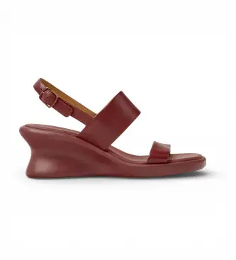 per donna K201915-003 Sandali in pelle bordeaux Louise (36), 5 a 8cm, Fibbia, Casual