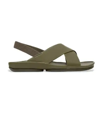 per donna K201926-004 Sandali in pelle verde Right Island (35), Basso, Nessuno, Casual