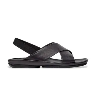 per donna K201926-005 Sandali in pelle nera Right Island (35), Nero, Basso, Nessuno, Casual