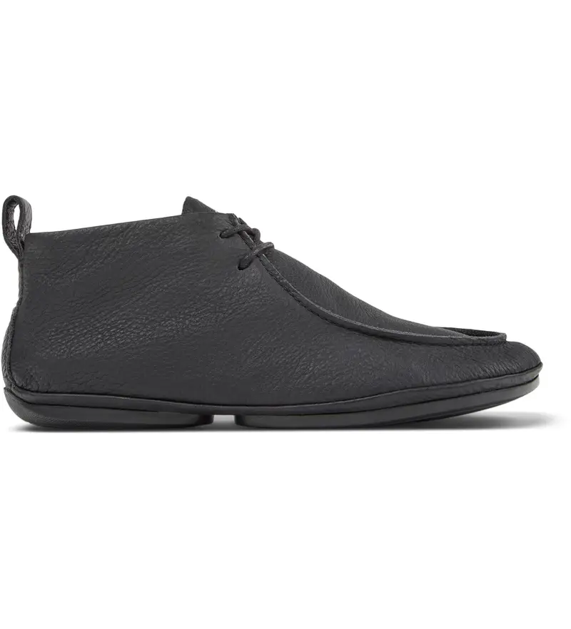 per donna. K400805-003 Stivaletti alla caviglia in pelle nera Nina a destra (36), Nero, Basso, Stringhe, Casual