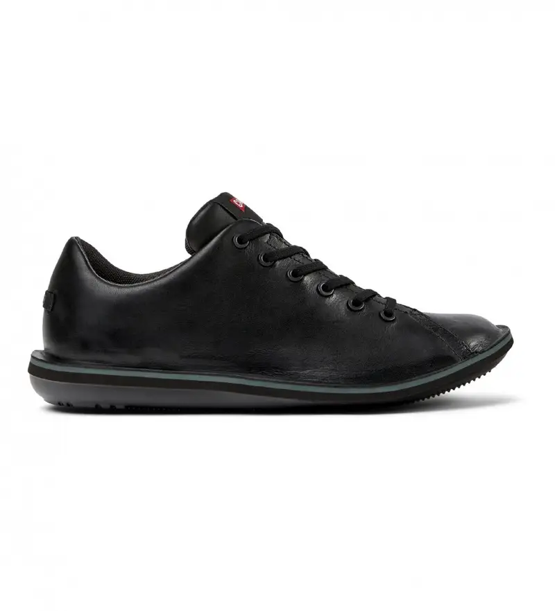 per uomo 18648-069 Scarpe in pelle di scarabeo nero (40), Basso, Stringhe, Casual