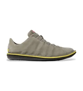 per uomo 18751-109 Sneakers in pelle grigia Beetle (41), Basso, Stringhe, Casual, Grigio