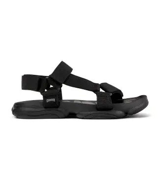 per uomo K101048-001 Sandali neri del Carso (39), Nero, Basso, Velcro, Casual, Sostenibile