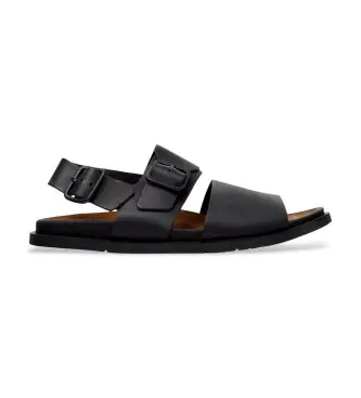 per uomo K101092-001 Sandali in pelle Lluc Sandalo nero (40), Basso, Fibbia, Casual