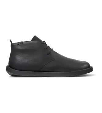 per uomo K300378-017 Stivaletti Wagon in pelle nera (41), Nero, Basso, Stringhe, Casual Naturale
