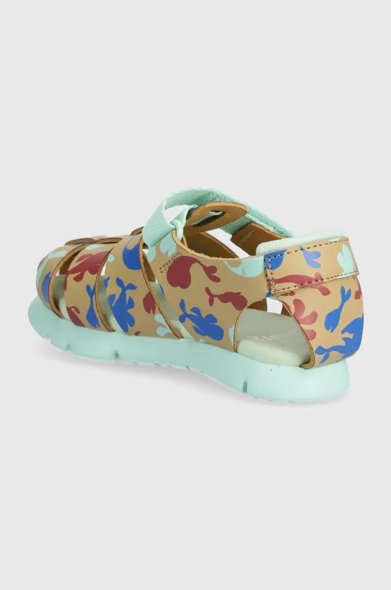 sandali in pelle bambino/a colore verde miniatura 3