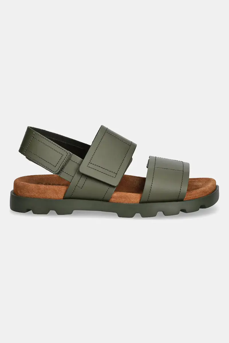 sandali in pelle Brutus Sandal uomo colore verde K100777-012 miniatura 2