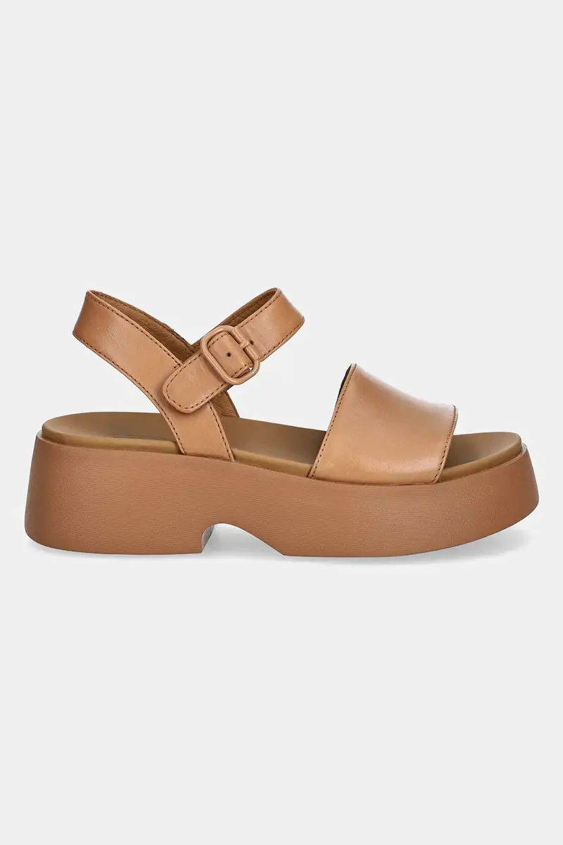 sandali in pelle Tasha colore beige K201659-009 miniatura 2