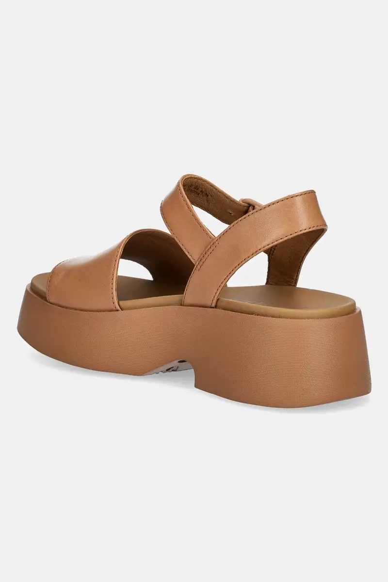 sandali in pelle Tasha colore beige K201659-009 miniatura 3