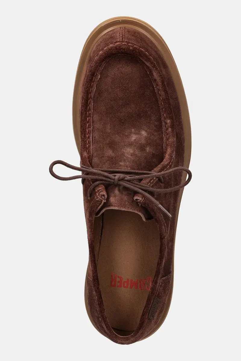 scarpe in camoscio Norman uomo colore marrone K100999-004 miniatura 4