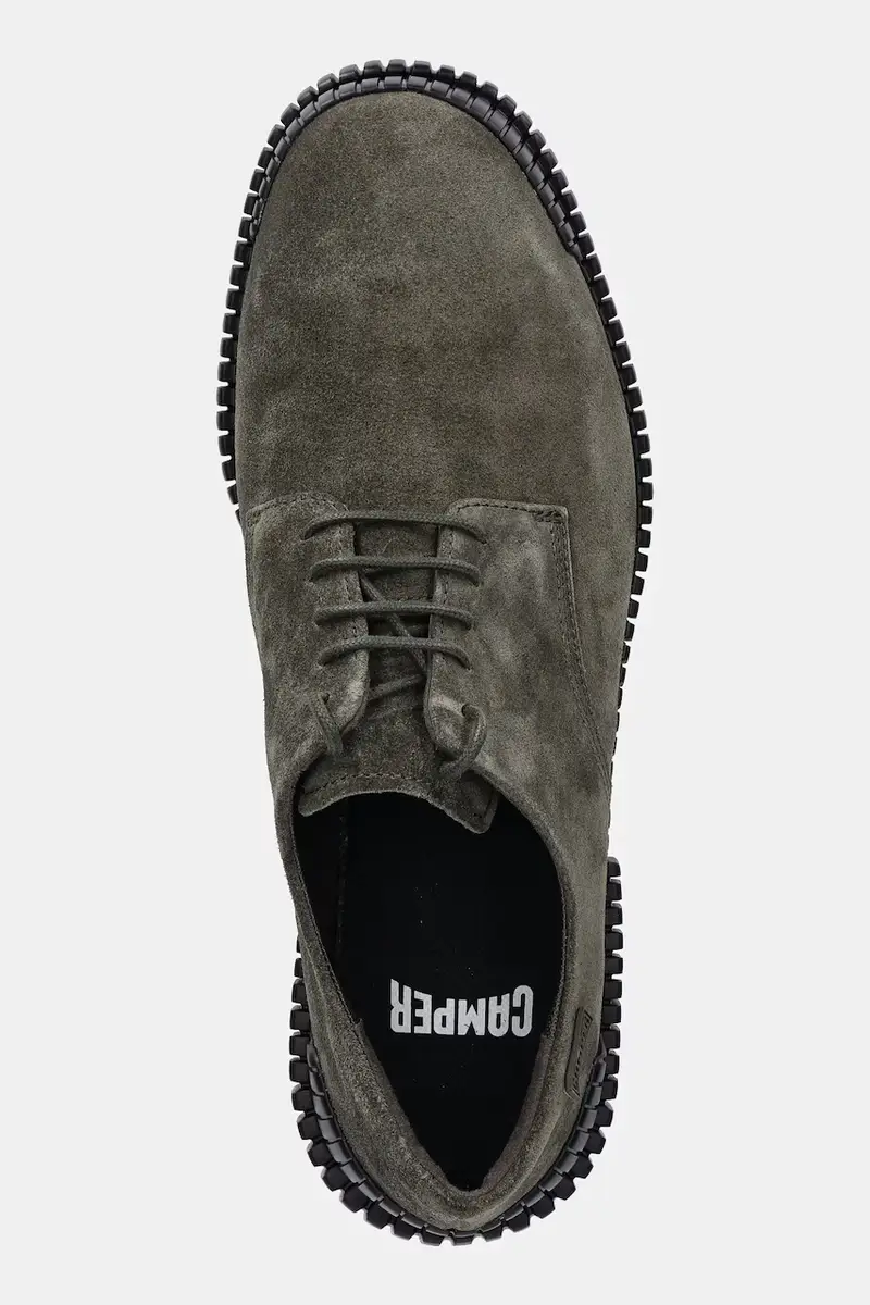 scarpe in camoscio Pix uomo colore verde K101076-003 miniatura 4