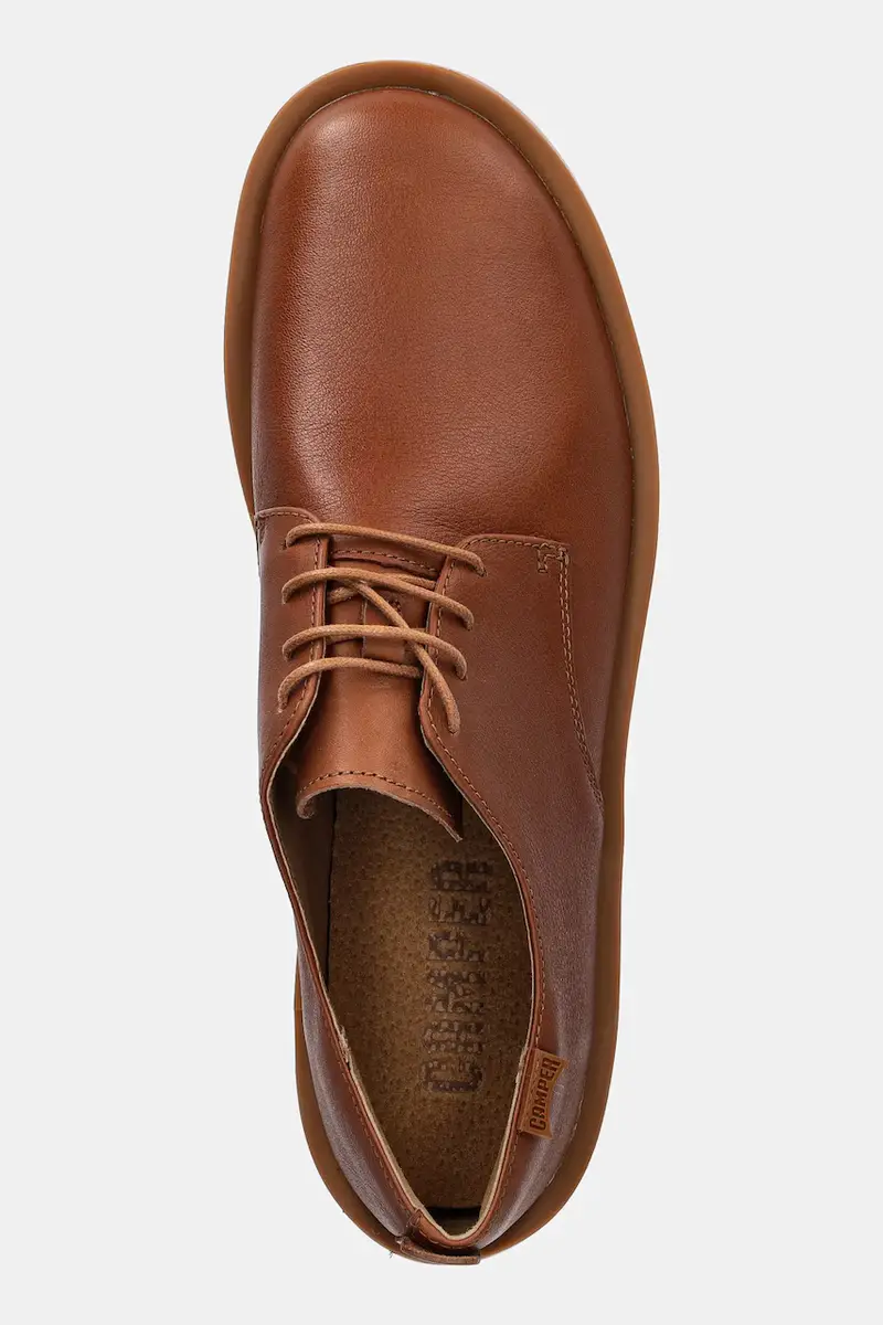 scarpe in pelle Wagon uomo colore marrone K100669-025 miniatura 4