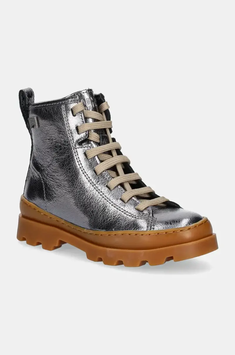 scarpe invernali in pelle bambino/a Brutus colore argento K900179.020