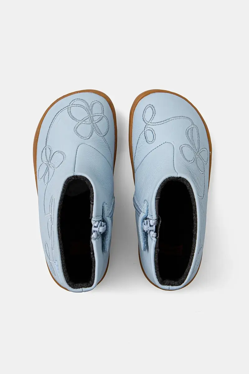 scarpe invernali in pelle bambino/a TWS FW colore blu K900205.006 miniatura 4