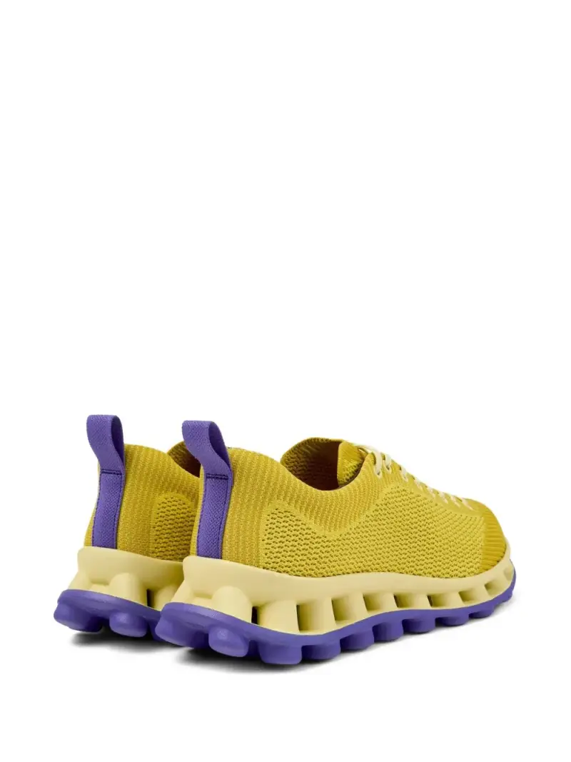 Camper Sneakers giallo con tomaia in maglia traspirante miniatura 3