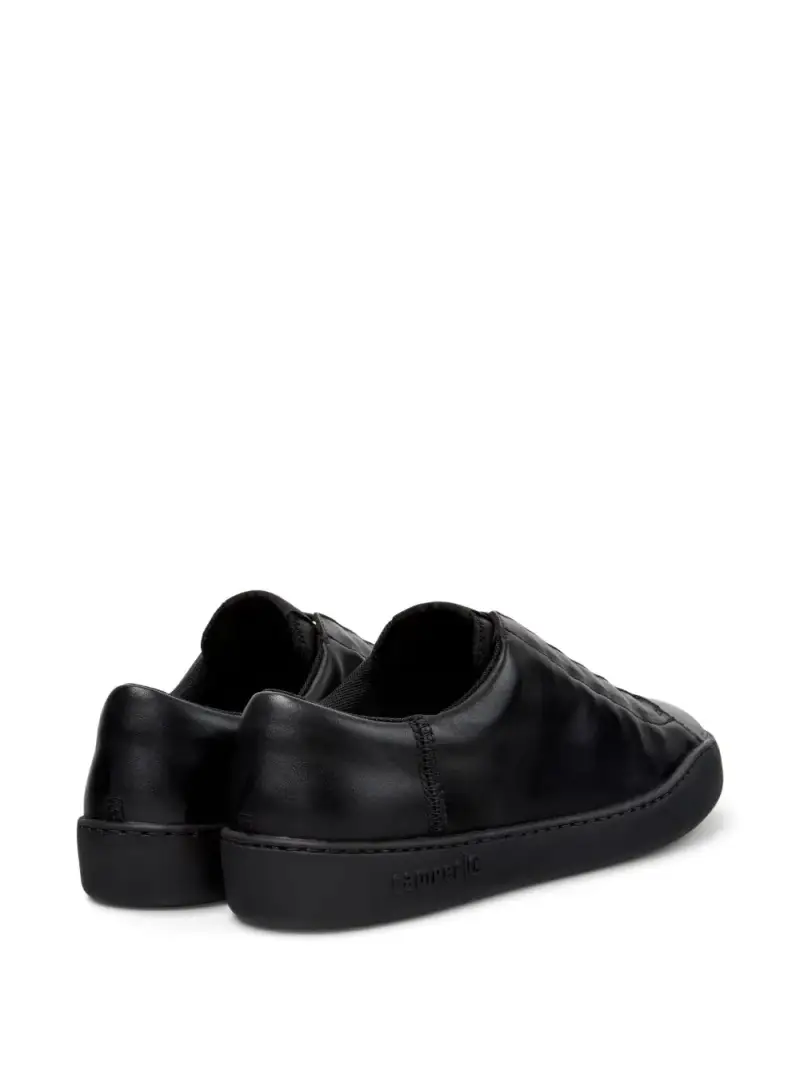 Sneakers in Pelle Nera NERO miniatura 2