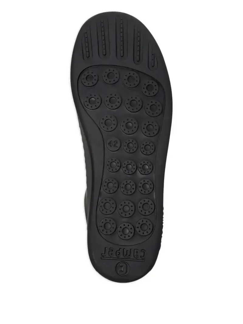 Sneakers in Pelle Nera NERO miniatura 3