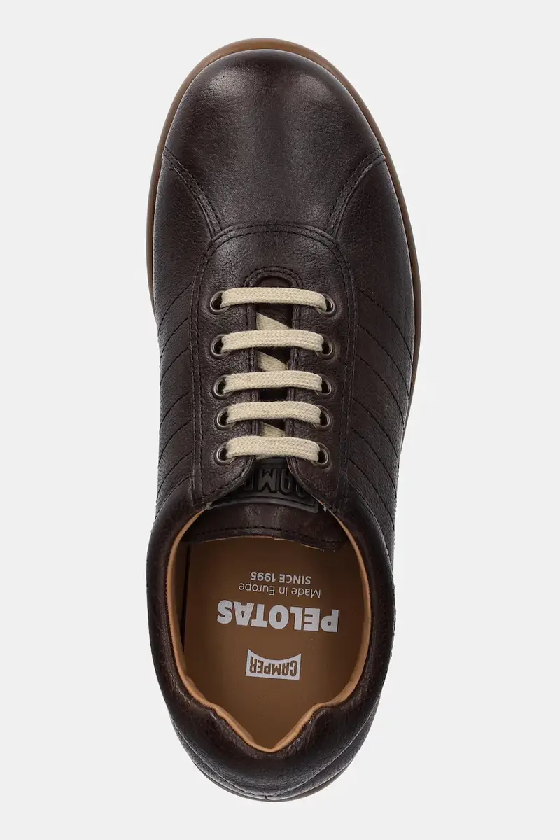 sneakers in pelle Pelotas Ariel Marrone miniatura 4