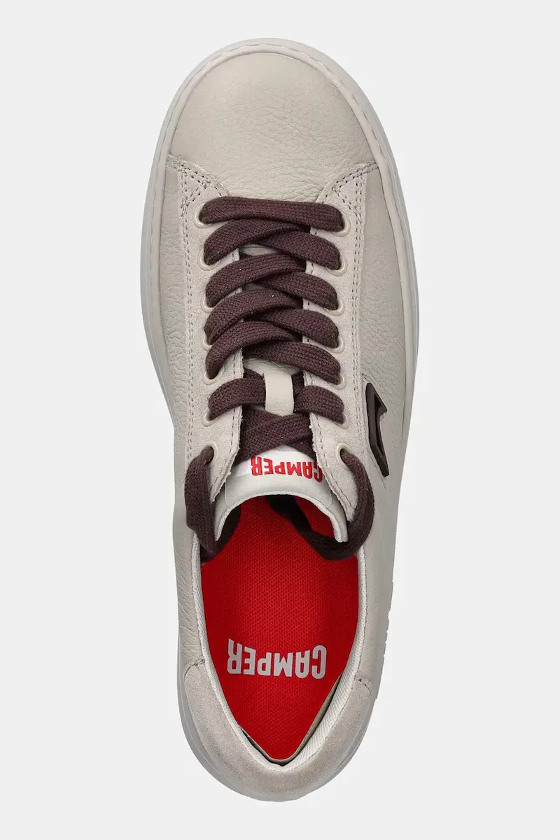 sneakers in pelle Runner Four donna colore grigio K201855-005 Beige miniatura 4