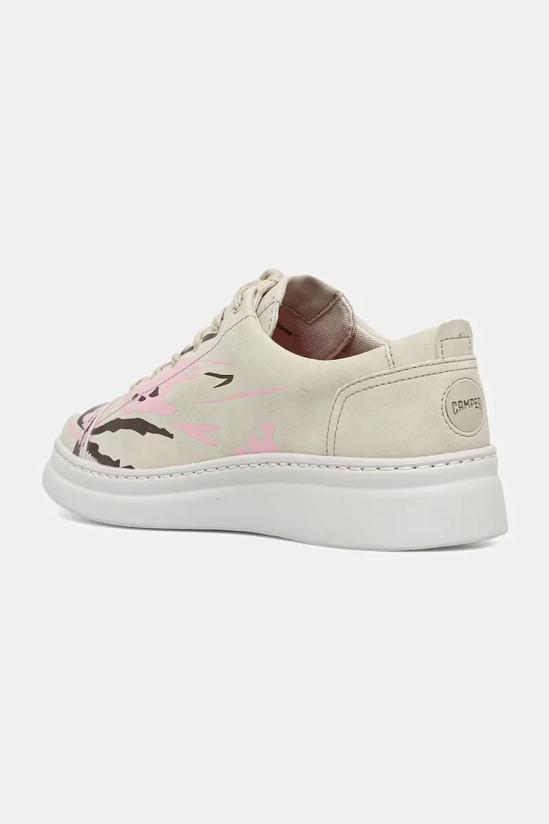 sneakers in pelle TWS colore beige K200645-099 miniatura 4