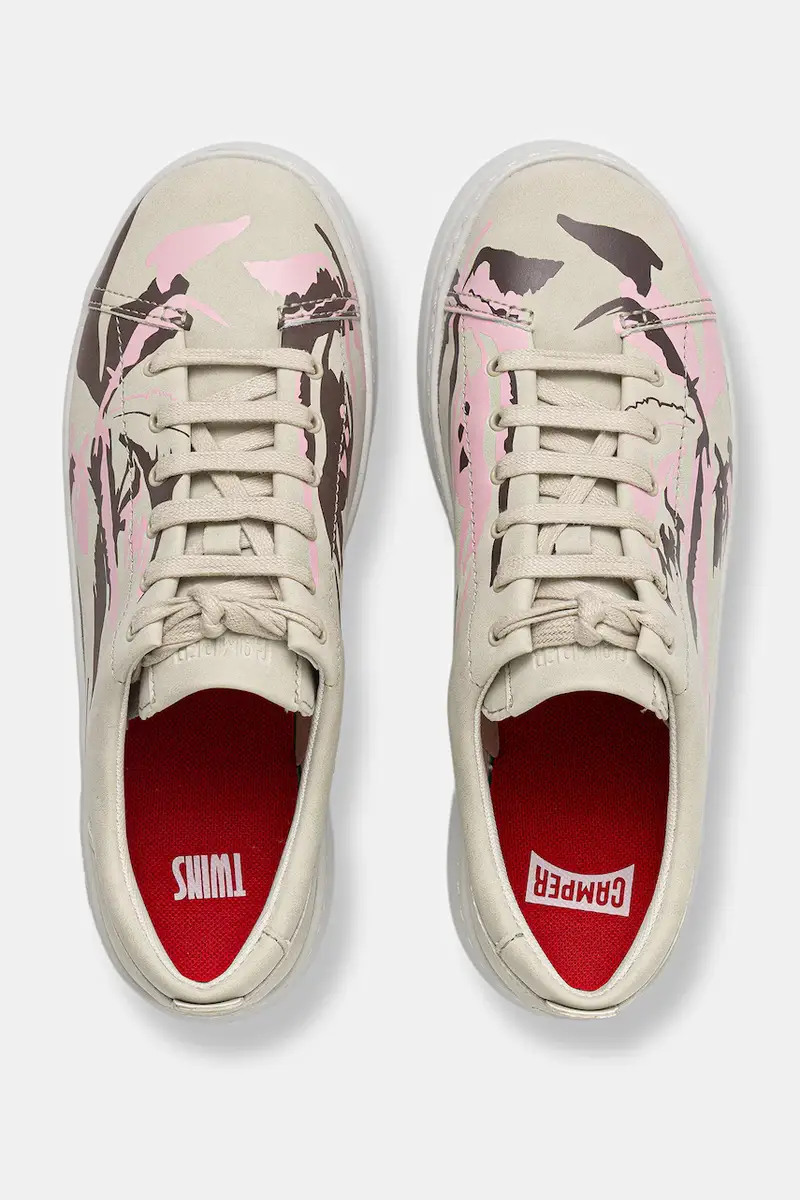 sneakers in pelle TWS colore beige K200645-099