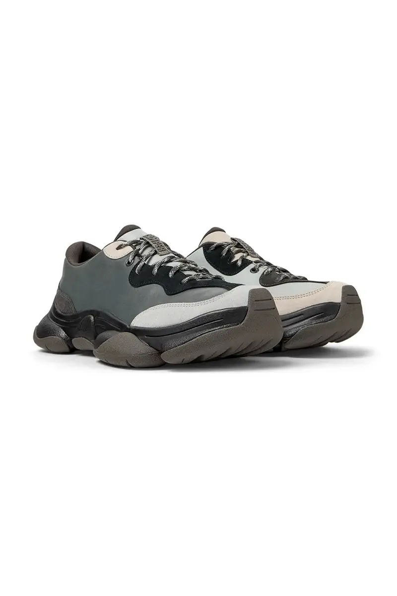 sneakers in pelle TWS uomo colore grigio K101068-005 miniatura 2
