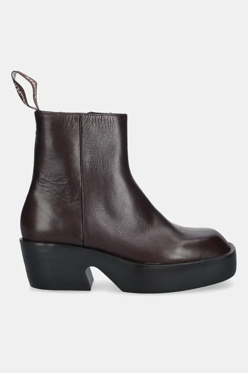 stivaletti alla caviglia in pelle Billie donna colore granata K400754-007 miniatura 2