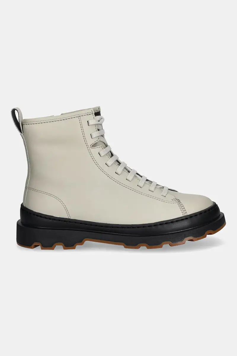 stivaletti alla caviglia in pelle Brutus+ donna colore beige K400816-004 miniatura 2