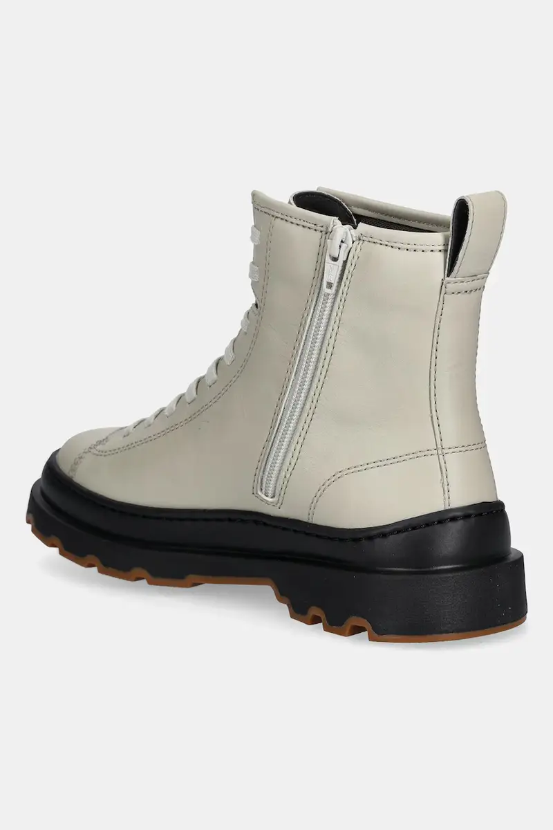 stivaletti alla caviglia in pelle Brutus+ donna colore beige K400816-004 miniatura 3