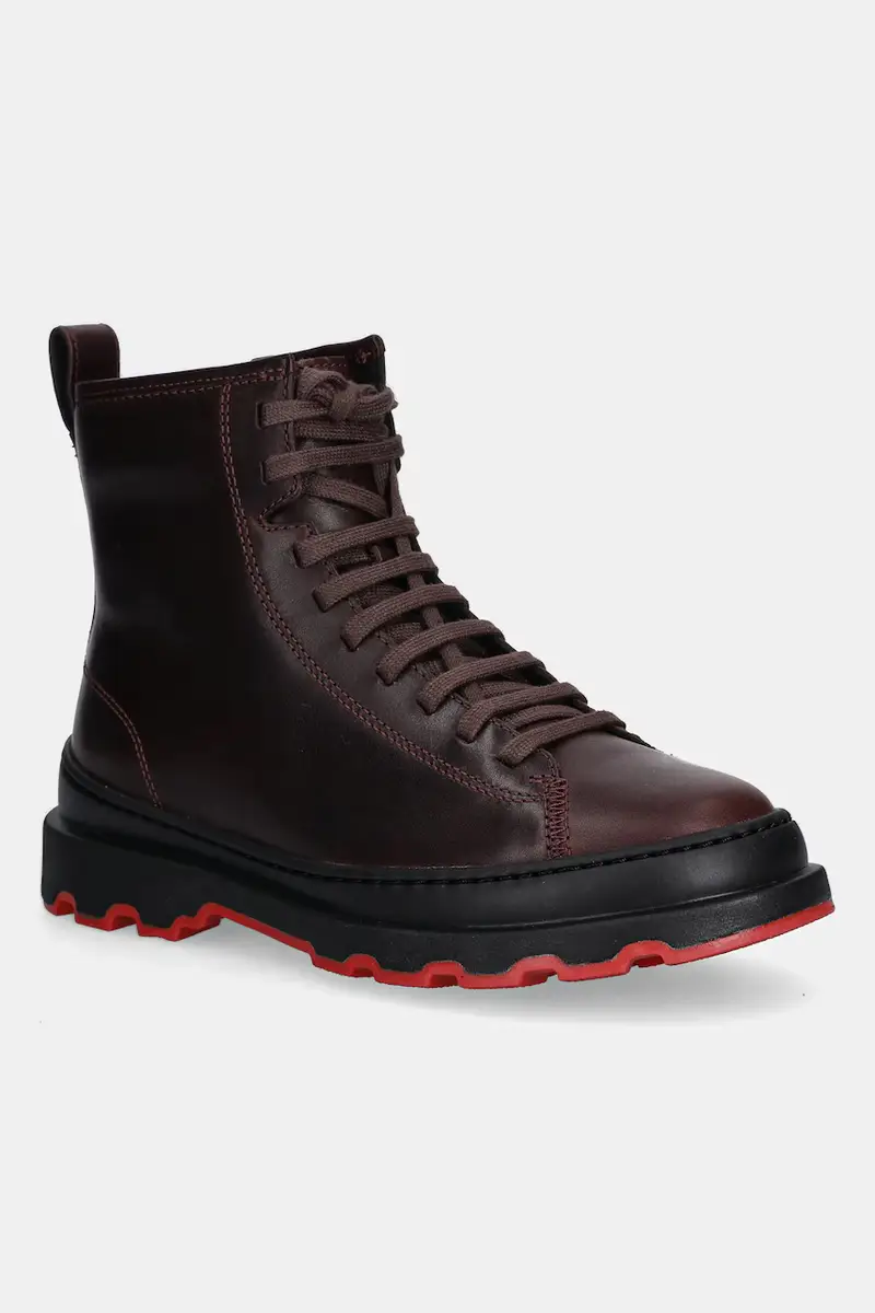 stivaletti alla caviglia in pelle Brutus+ donna colore granata K400816-003