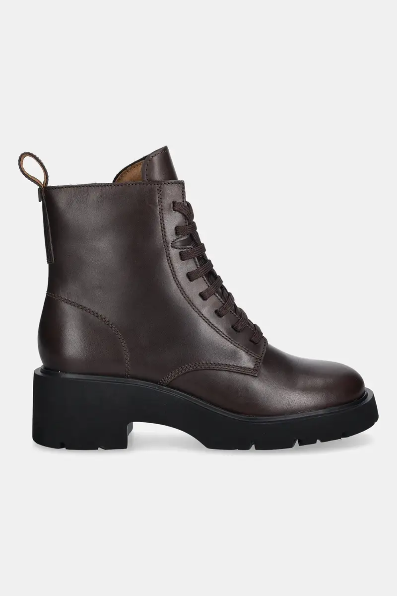 stivaletti alla caviglia in pelle Milah donna colore marrone K400577-013 miniatura 2