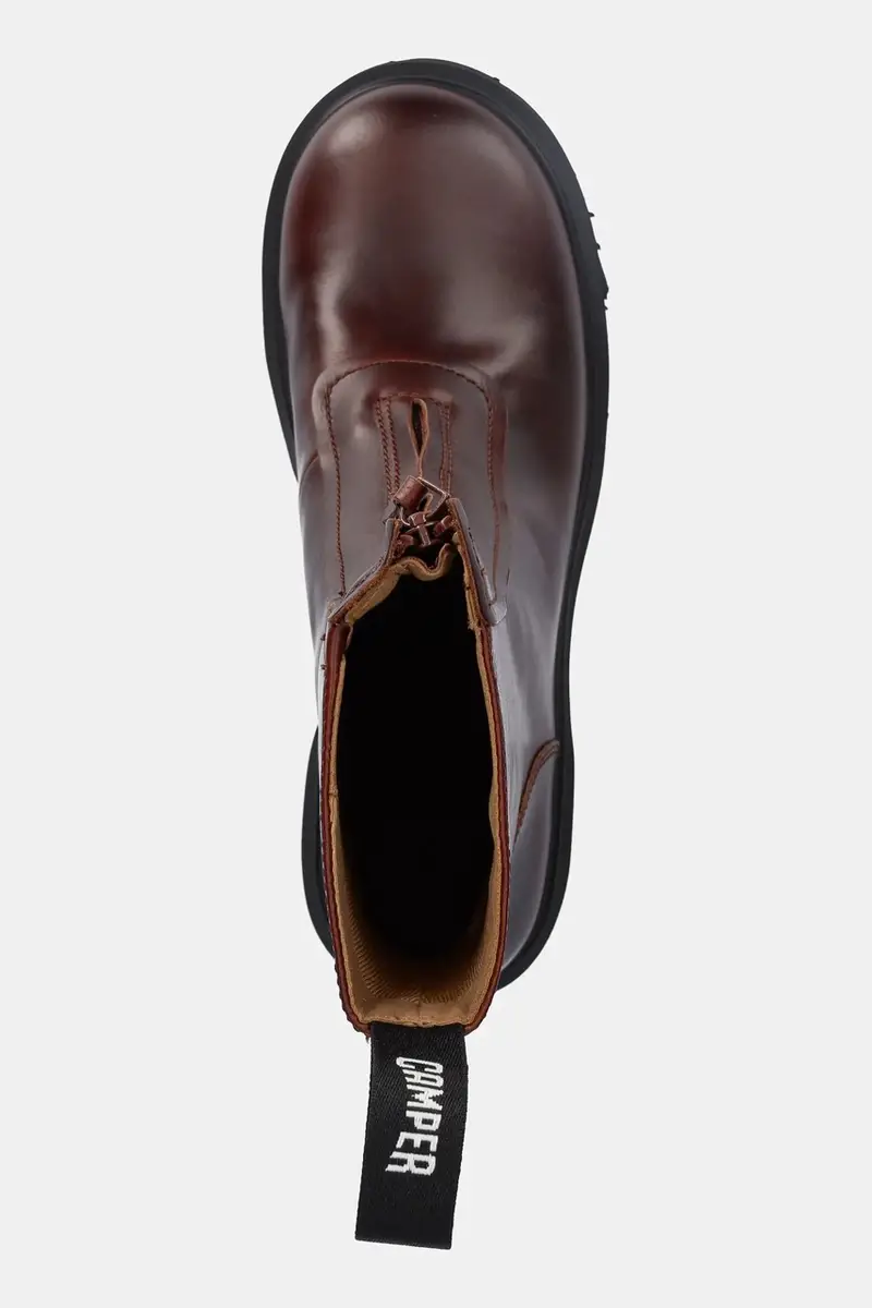 stivaletti alla caviglia in pelle Milah donna colore marrone K400776-007 miniatura 4