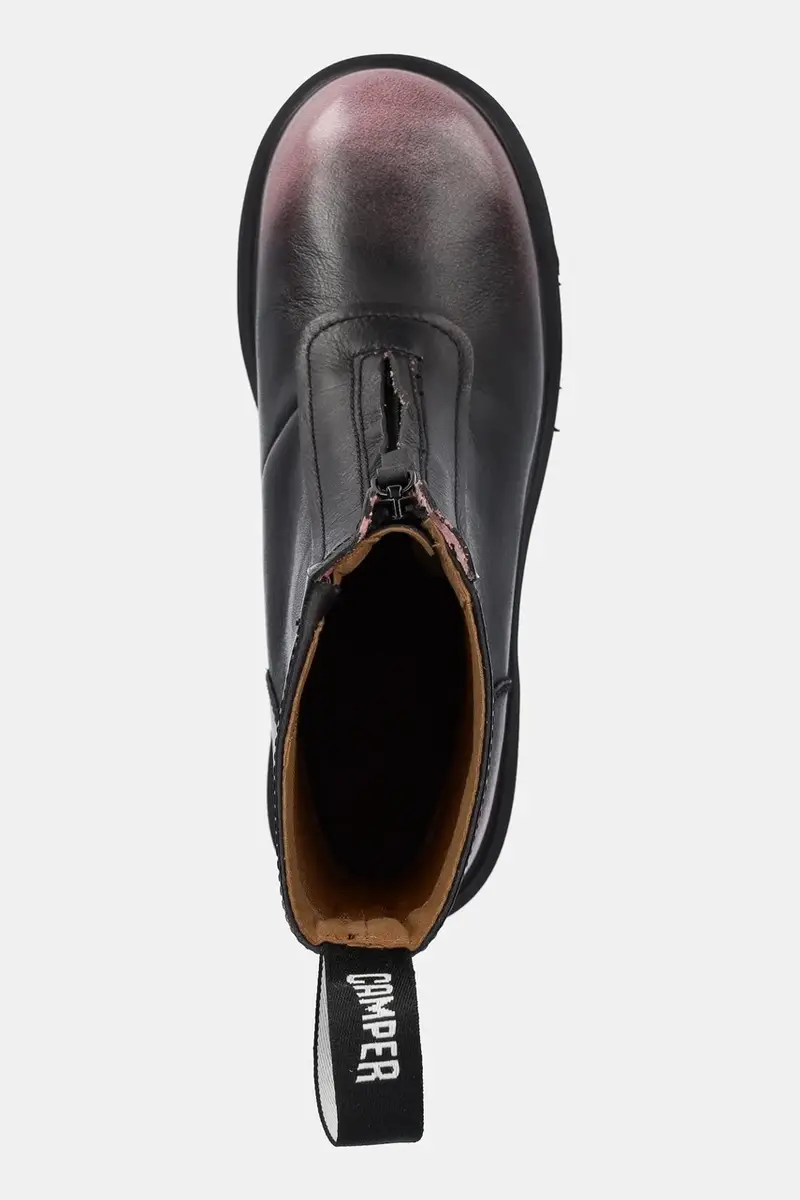 stivaletti alla caviglia in pelle Milah donna colore nero K400776-008 miniatura 4