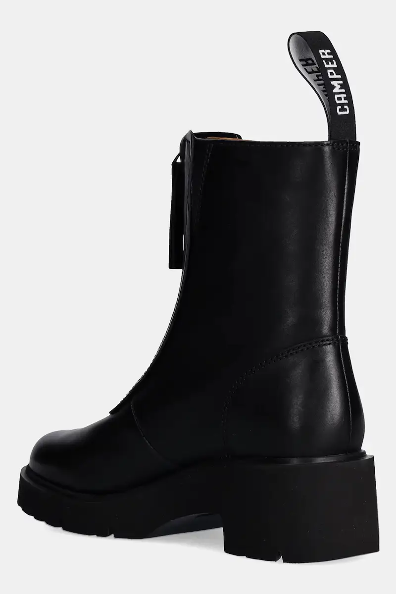 stivaletti alla caviglia in pelle Milah Nero miniatura 3