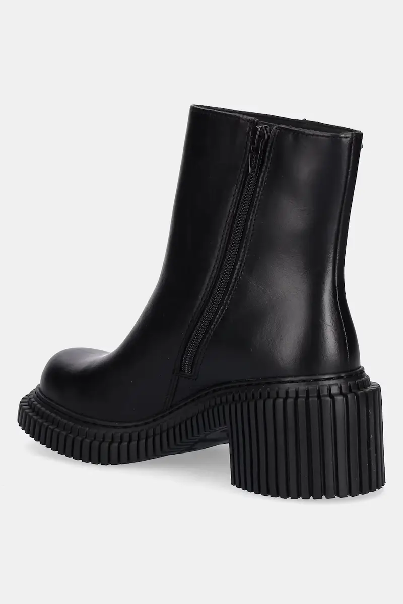 stivaletti alla caviglia in pelle Pix London colore nero K400804-001 miniatura 3