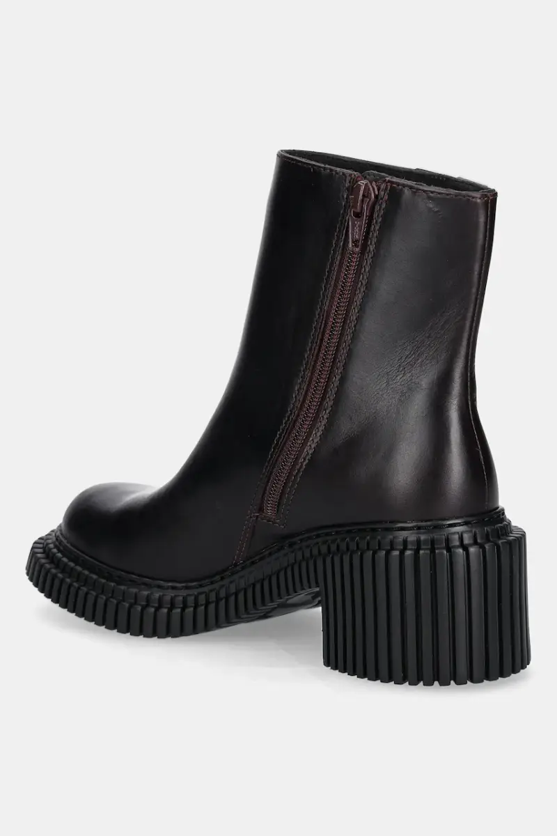 stivaletti alla caviglia in pelle Pix London donna colore granata K400804-004 miniatura 3