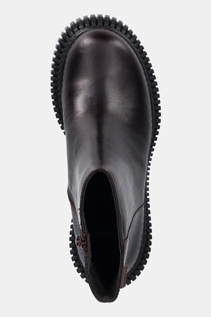 stivaletti alla caviglia in pelle Pix London donna colore granata K400804-004 miniatura 4