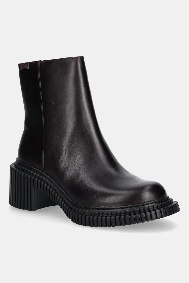 stivaletti alla caviglia in pelle Pix London donna colore granata K400804-004