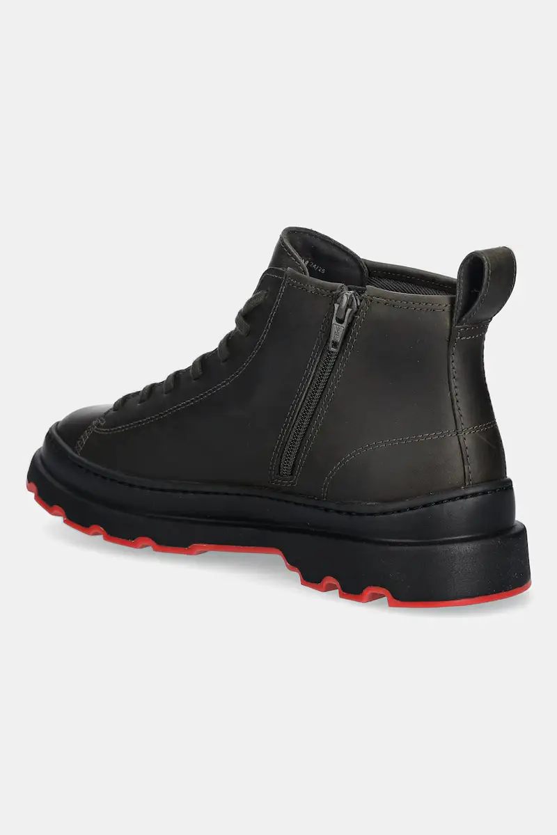 stivali alti in pelle Brutus+ colore verde K300535-003 miniatura 3