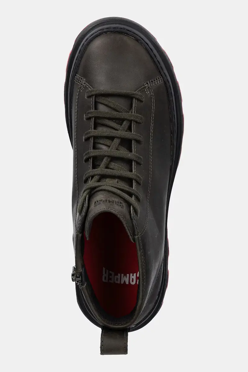 stivali alti in pelle Brutus+ colore verde K300535-003 miniatura 4